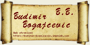 Budimir Bogajčević vizit kartica